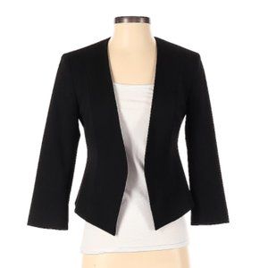 Express Solid Black Open Front Blazer - Women's size 8
